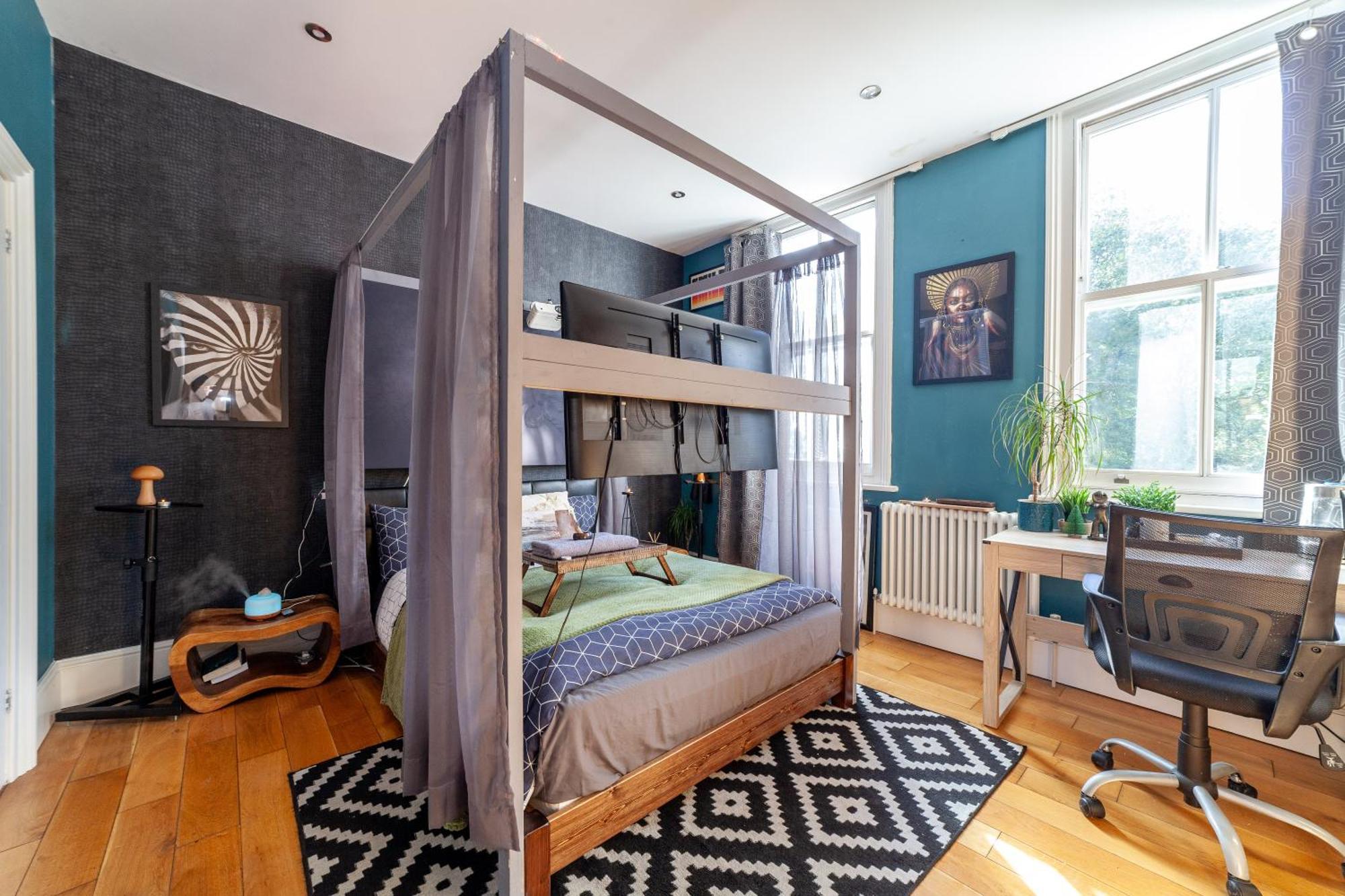 Quarto em Acomodações Particulares Master En - Townhouse Double With Garden & Hot Tub *